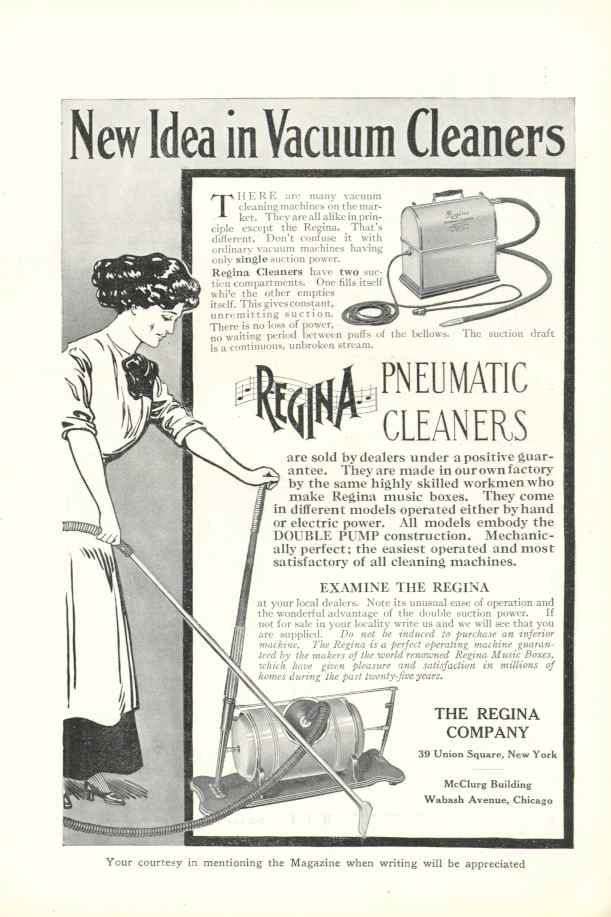 Picture Of An Advertisement For A Pneumatic Vacuum Cleaner